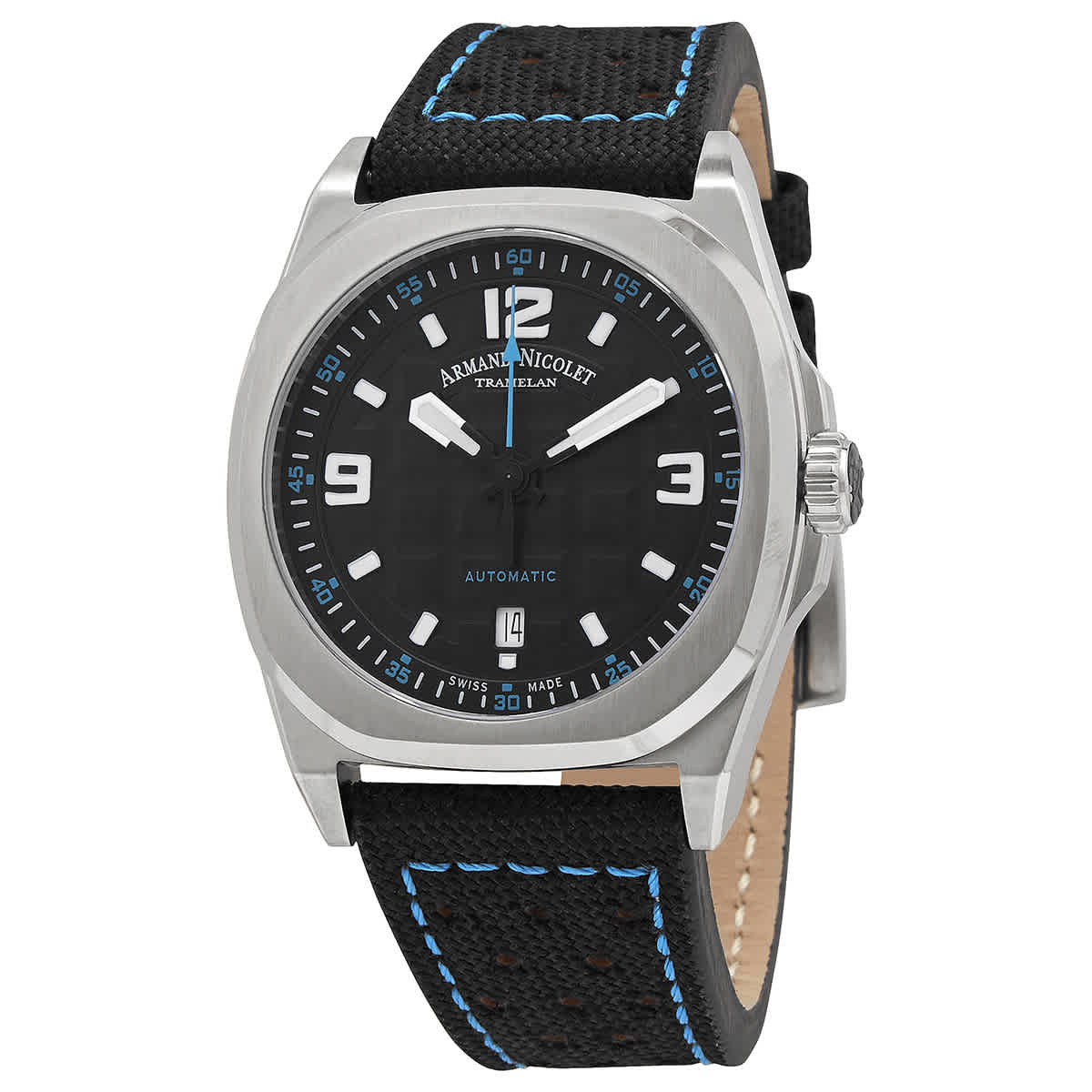 Armand Nicolet JH9 Date Automatic Black Dial Mens Watch A660HAA-NZ-P0668NZ8 620$