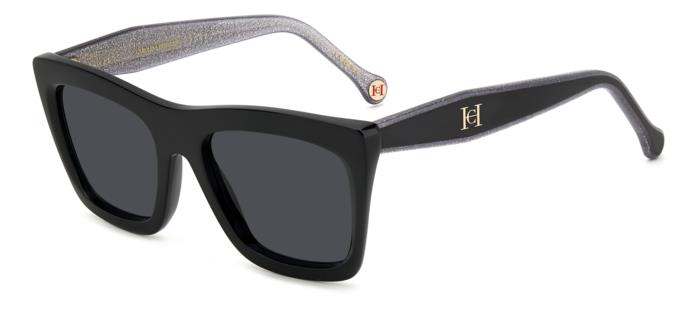 Carolina Herrera Grey Square Ladies Sunglasses HER 0226/S 0BSC/IR 53