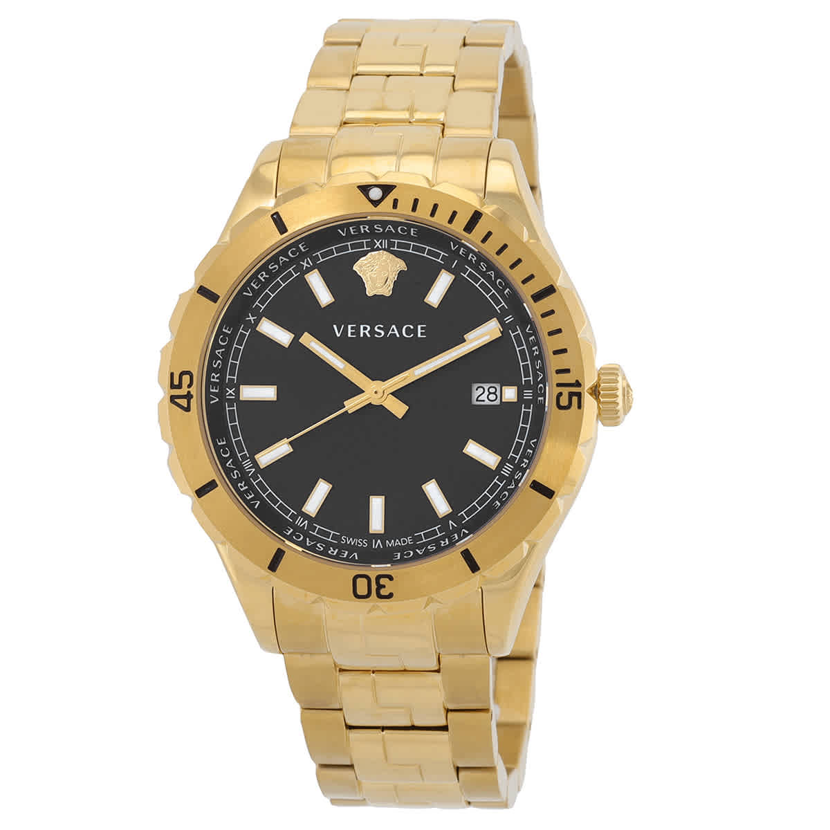 Versus by Versace Hellenyium Quartz Black Dial Mens Watch VE3A00820 301$