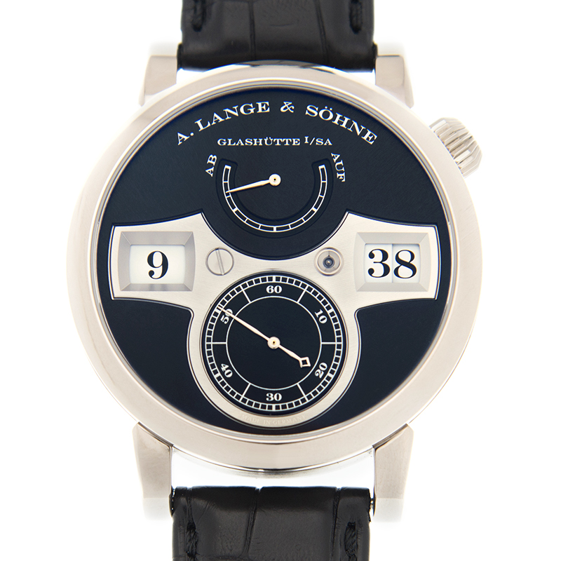 Pre-owned A. Lange & Sohne Zeitwerk Striking Time Black Dial Mens Watch 140.029
