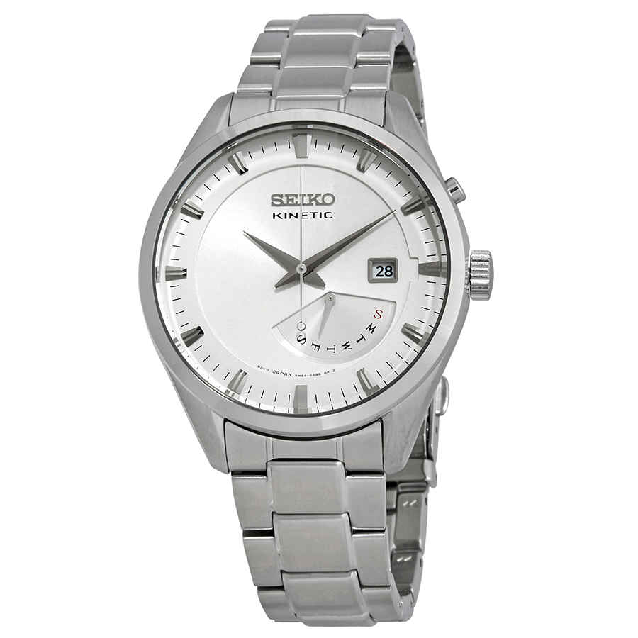 seiko kinetic white dial