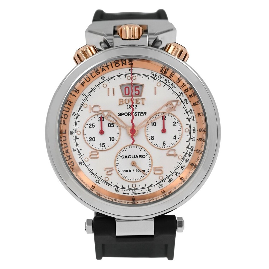 Bovet Sportster Automatic White Dial Mens Watch SP0426-R5N
