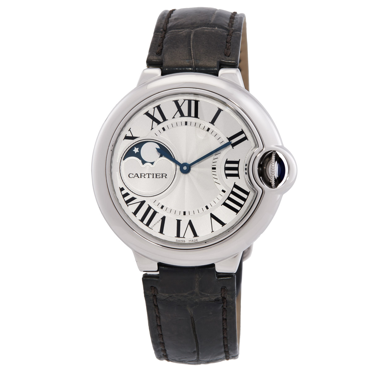 Preowned Cartier Ballon de Cartier Automatic Silver Dial Ladies Watch WSBB0020
