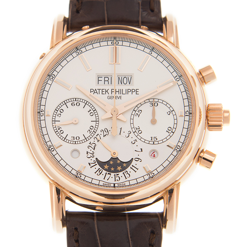 Patek Philippe Grand Complications Perpetual Chronograph Silver Dial Mens Watch 5204R-001 229425$