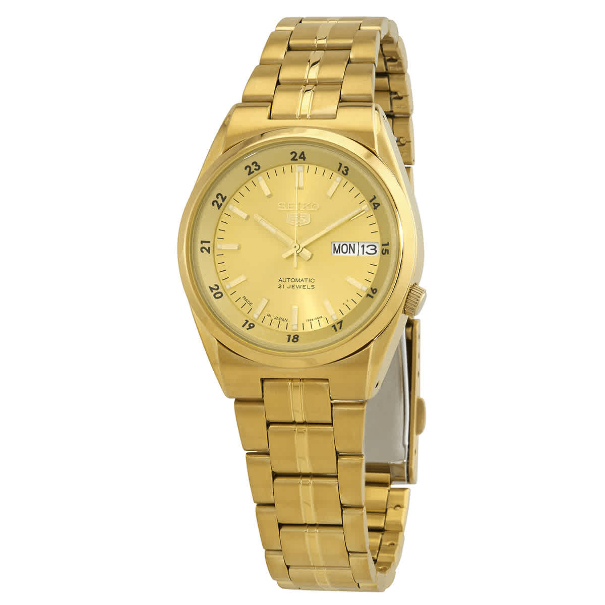 Seiko 5 Automatic Gold Dial Mens Watch SNK574J1 209$