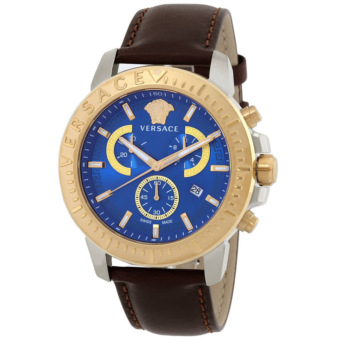 Versace Chronograph Quartz Blue Dial Mens Watch VE2E00221 279$