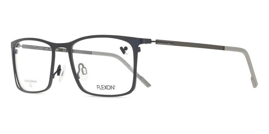 Flexon Demo Rectangular Mens Eyeglasses FLEXON E1144 405 54