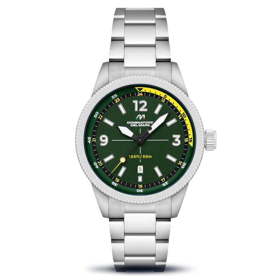 Dominatore Del Mare Aviatore Quartz Green Dial Mens Watch DD-8021-55