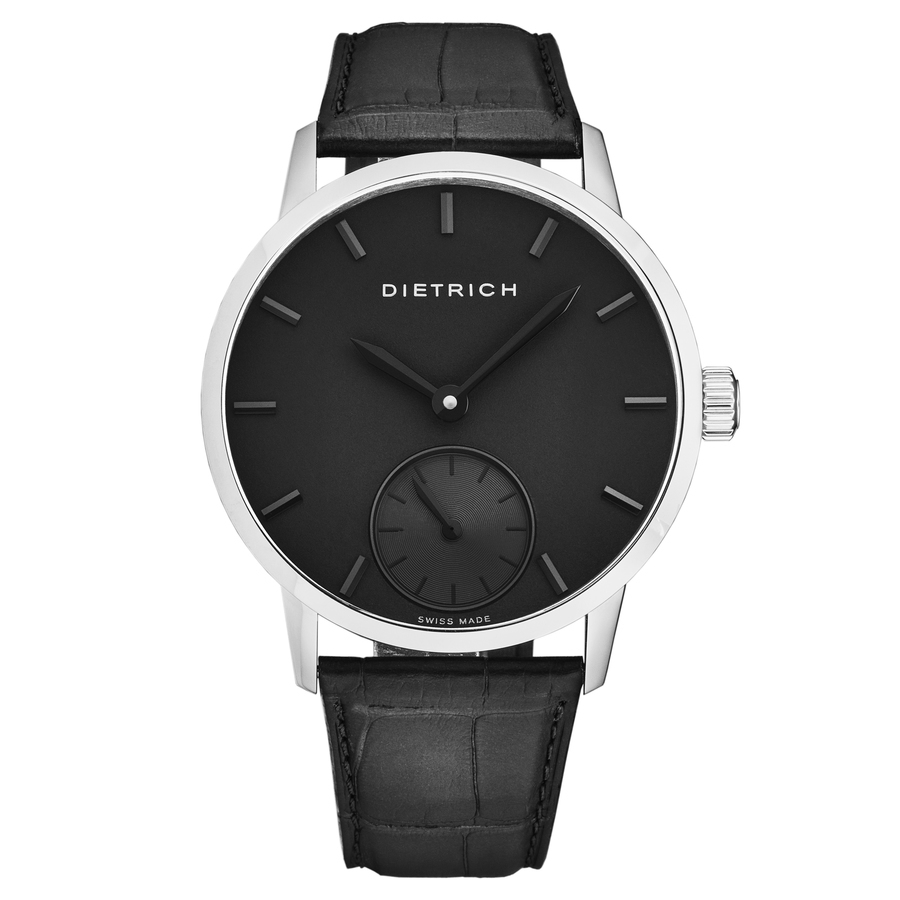 Dietrich Night Hand Wind Black Dial Mens Watch NB ALL BLKSS