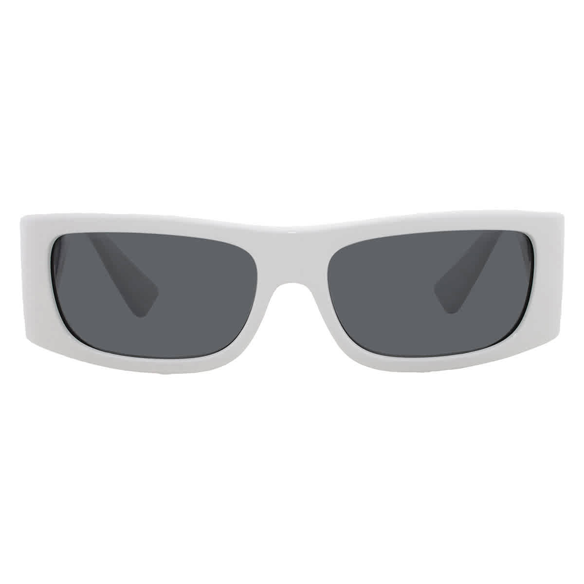 Versace Man Sunglass VE4482 - Frame color: White, Lens color: Dark Grey