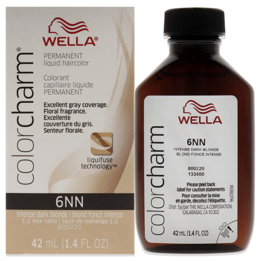 Wella Unisex Color Charm Permanent Liquid Hair Color 142 Oz 6nn Intense Dark Blonde Hair Care 070018106599 12$