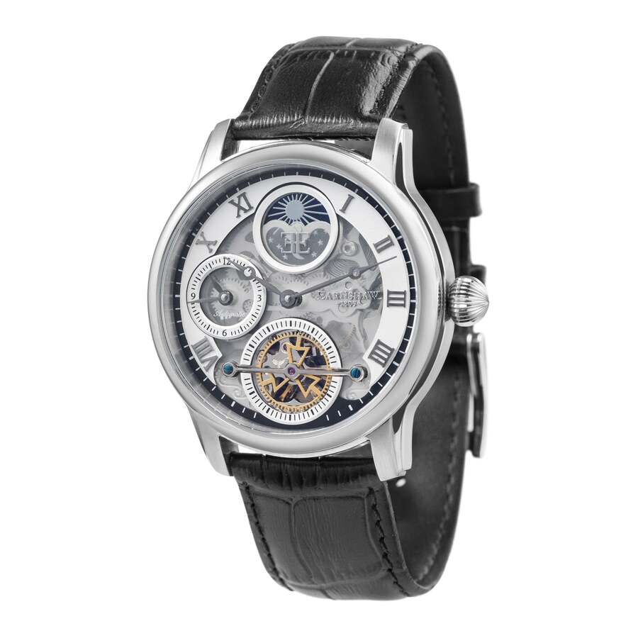Thomas Earnshaw Longitude Shadow Silver-tone Dial Mens Watch ES-8063-01