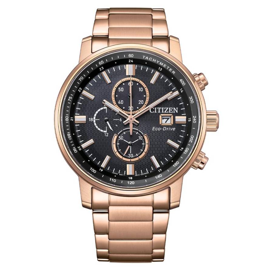 Citizen Eco-Drive Chronograph Black Dial Mens Watch CA0848-85E 322$