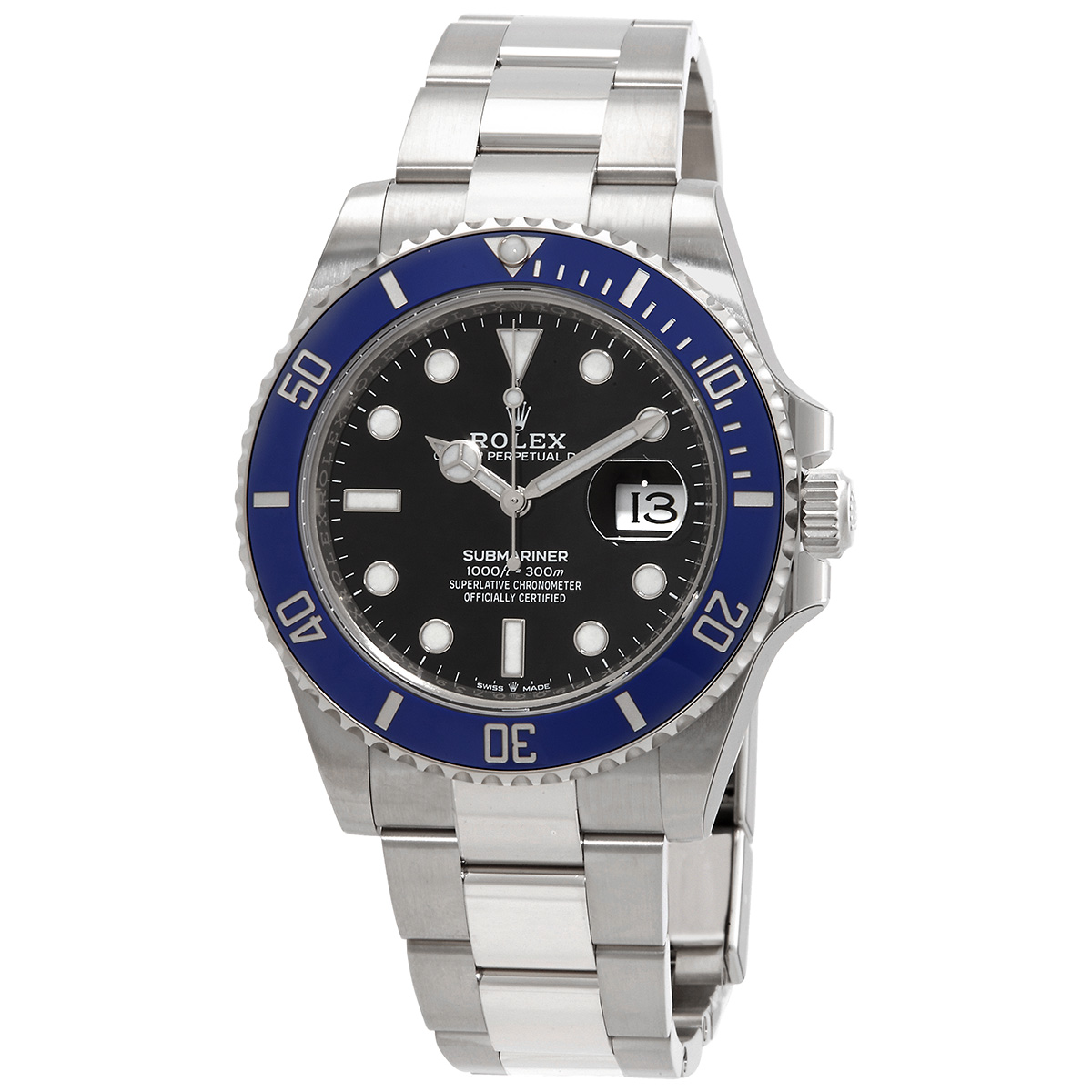 Preowned Rolex Submariner Black Dial Mens Watch M126619LB0003