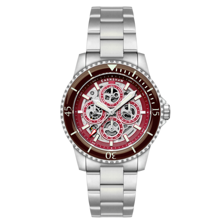 Thomas Earnshaw Duncan Automatic Red Dial Mens Watch ES-8320-33 209$