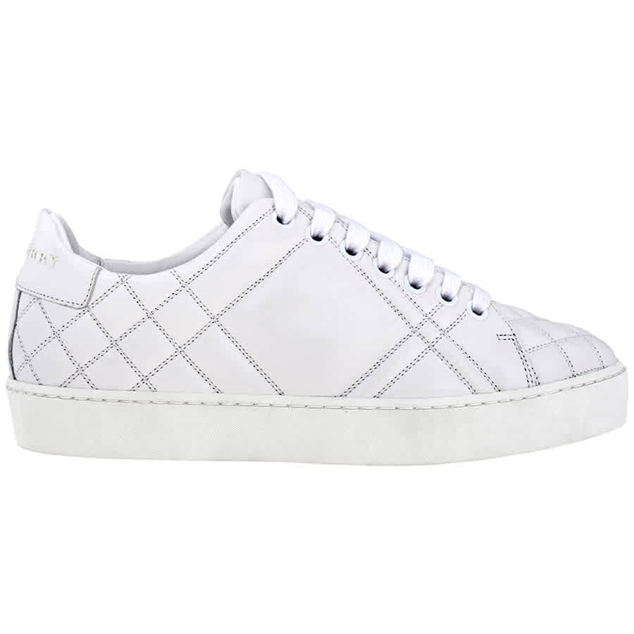 quilted white sneakers