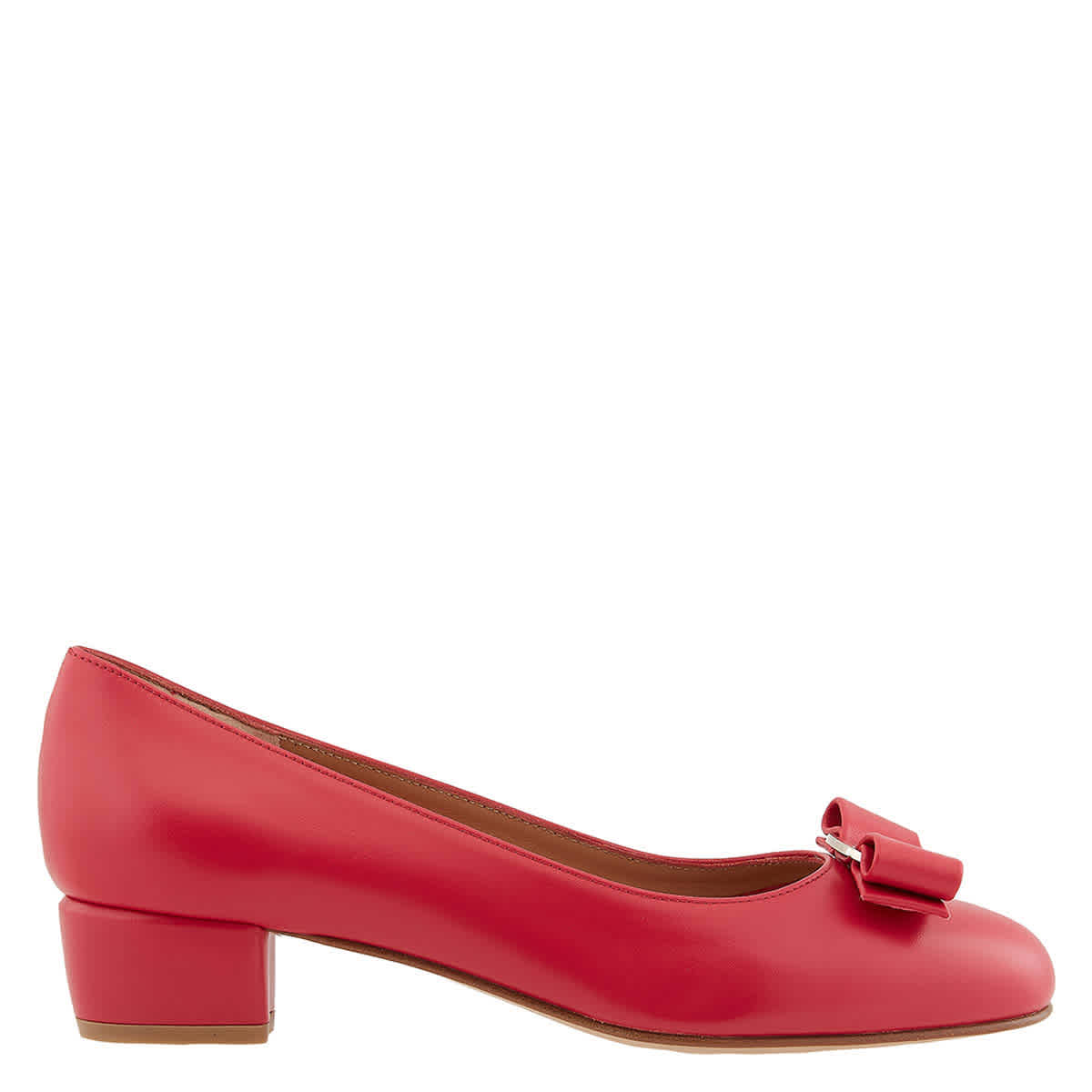 Salvatore Ferragamo Ladies Red Vara Bow Pump Shoe