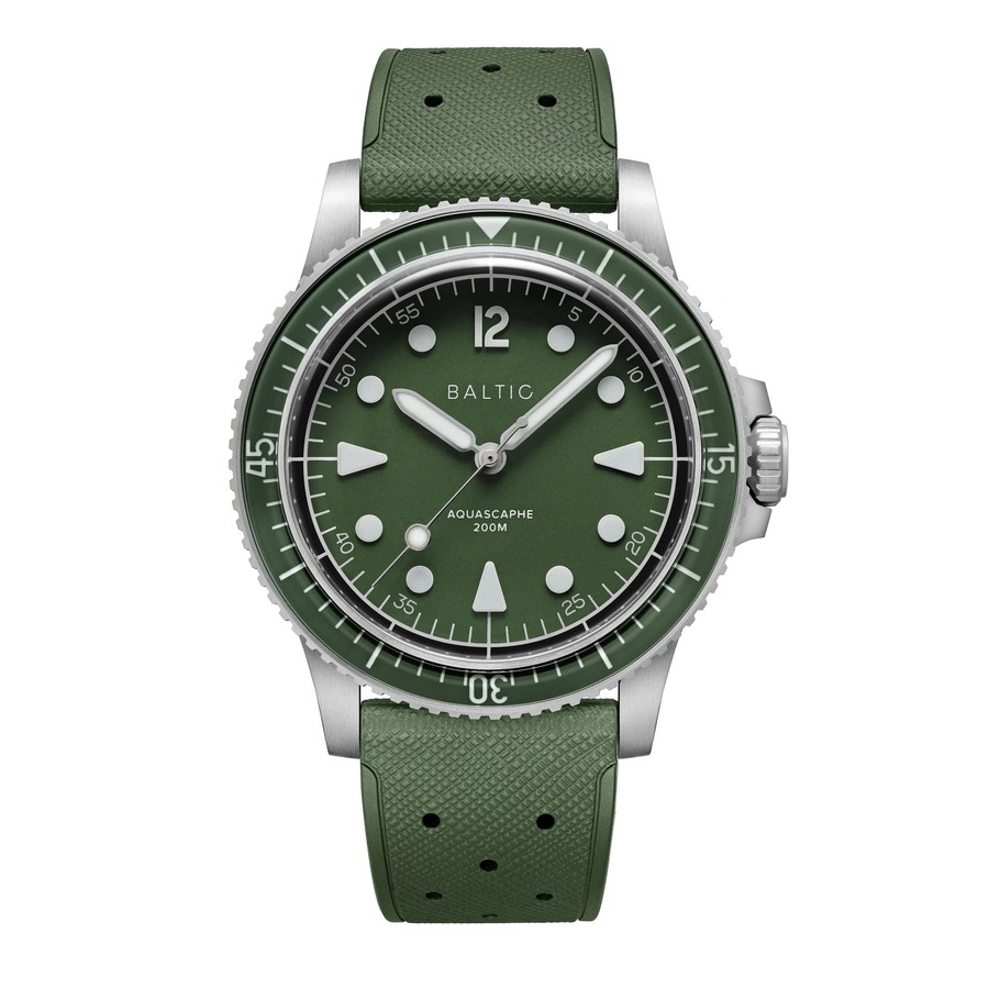 Baltic Aquascaphe Mk2 Automatic Green Dial Mens Watch AQUAMK2GREEN