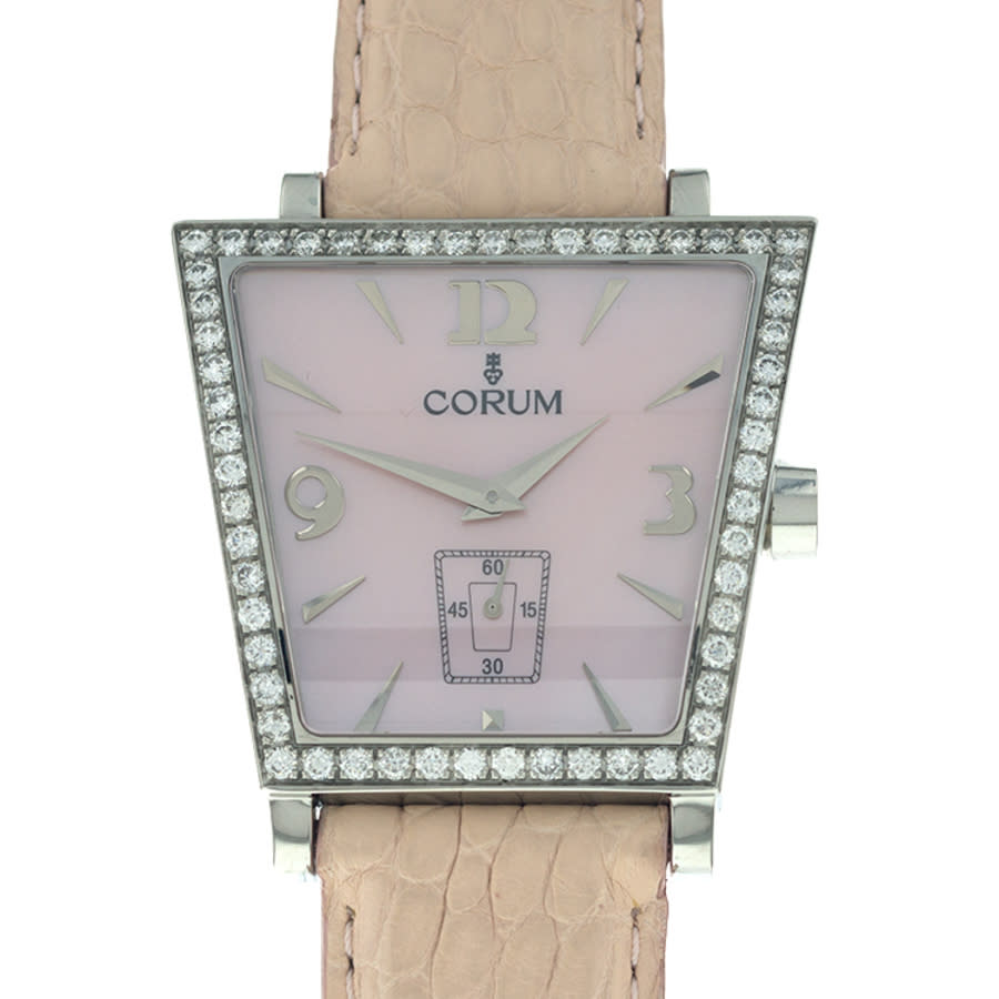 Corum Trapeze Quartz Diamond Pink Dial Ladies Watch Z10693745 1395$