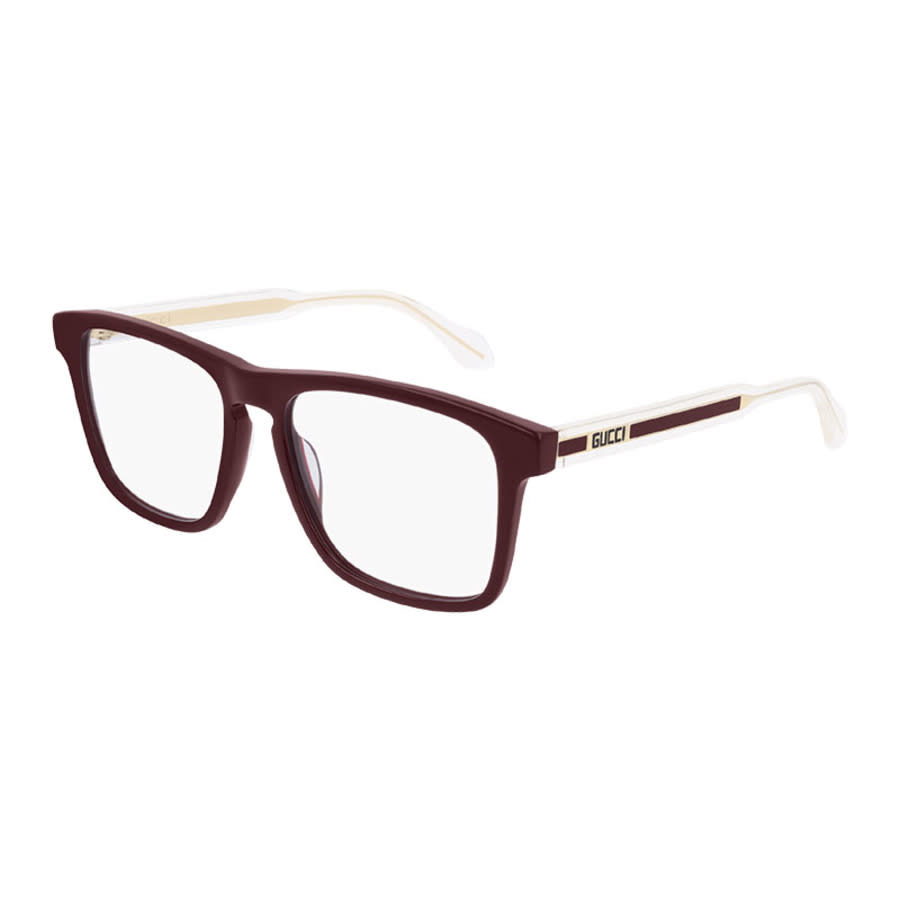 Gucci GG0561O003 Tortoiseshell Rectangle Full Rim Eyeglasses — Brown