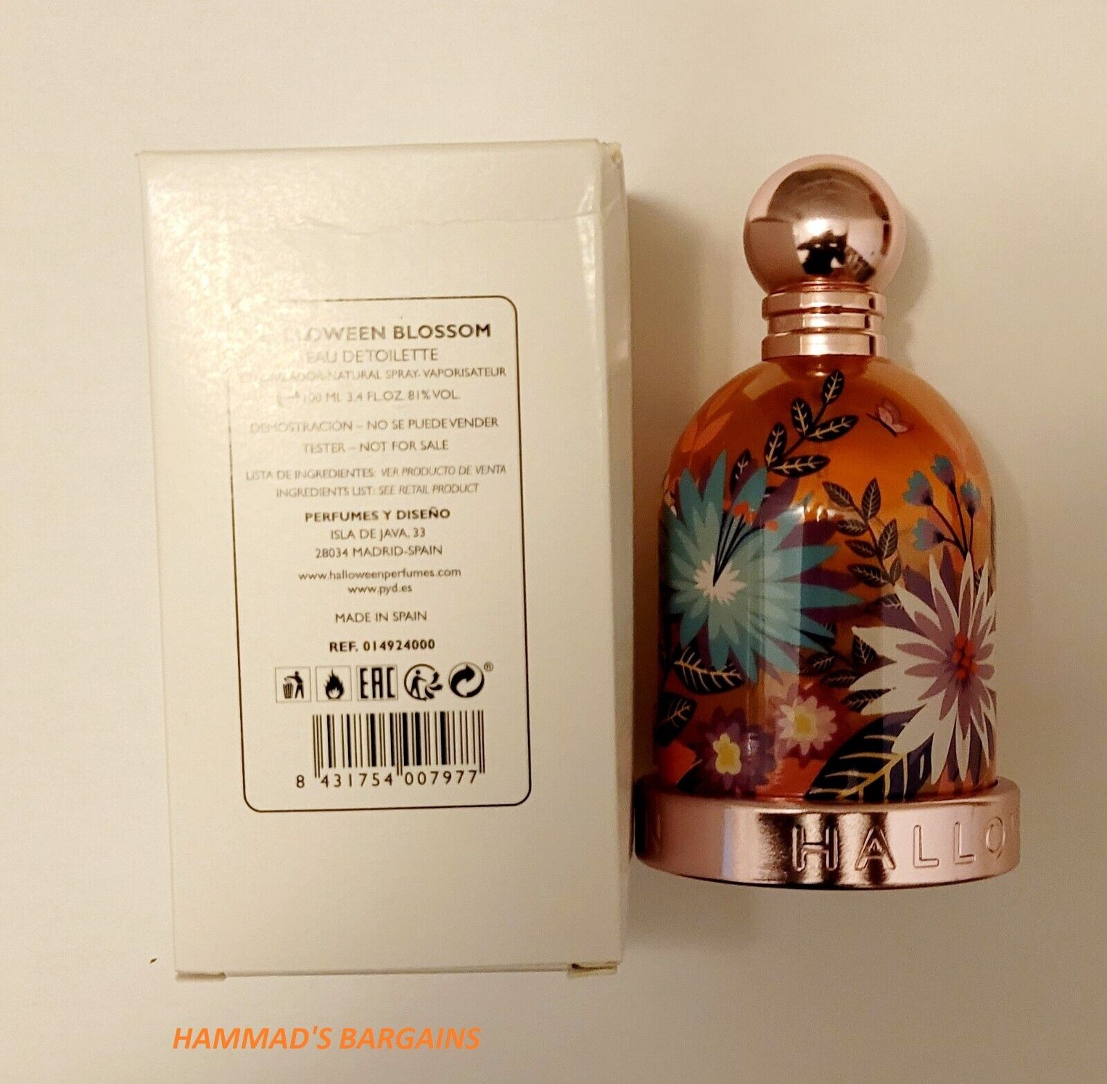 Jesus Del Pozo Ladies Halloween Blossom EDT 34 oz Tester Fragrances 8431754007977 24$