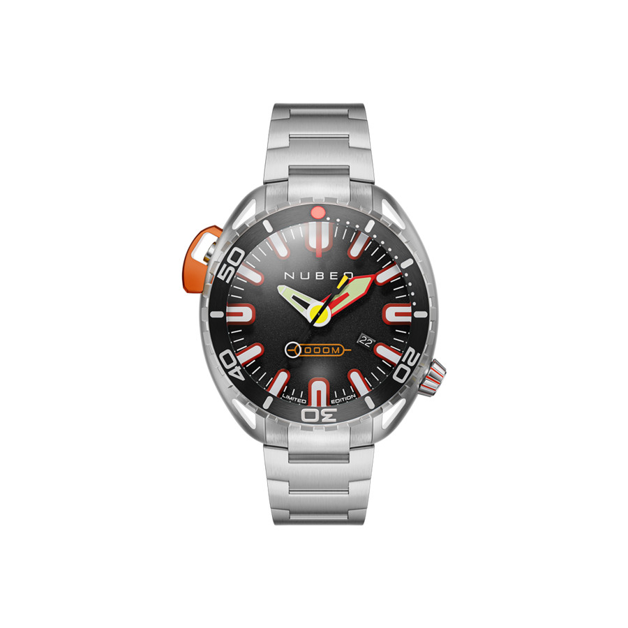 Nubeo Aluminaut Black Dial Mens Watch NB-6115-11 369$