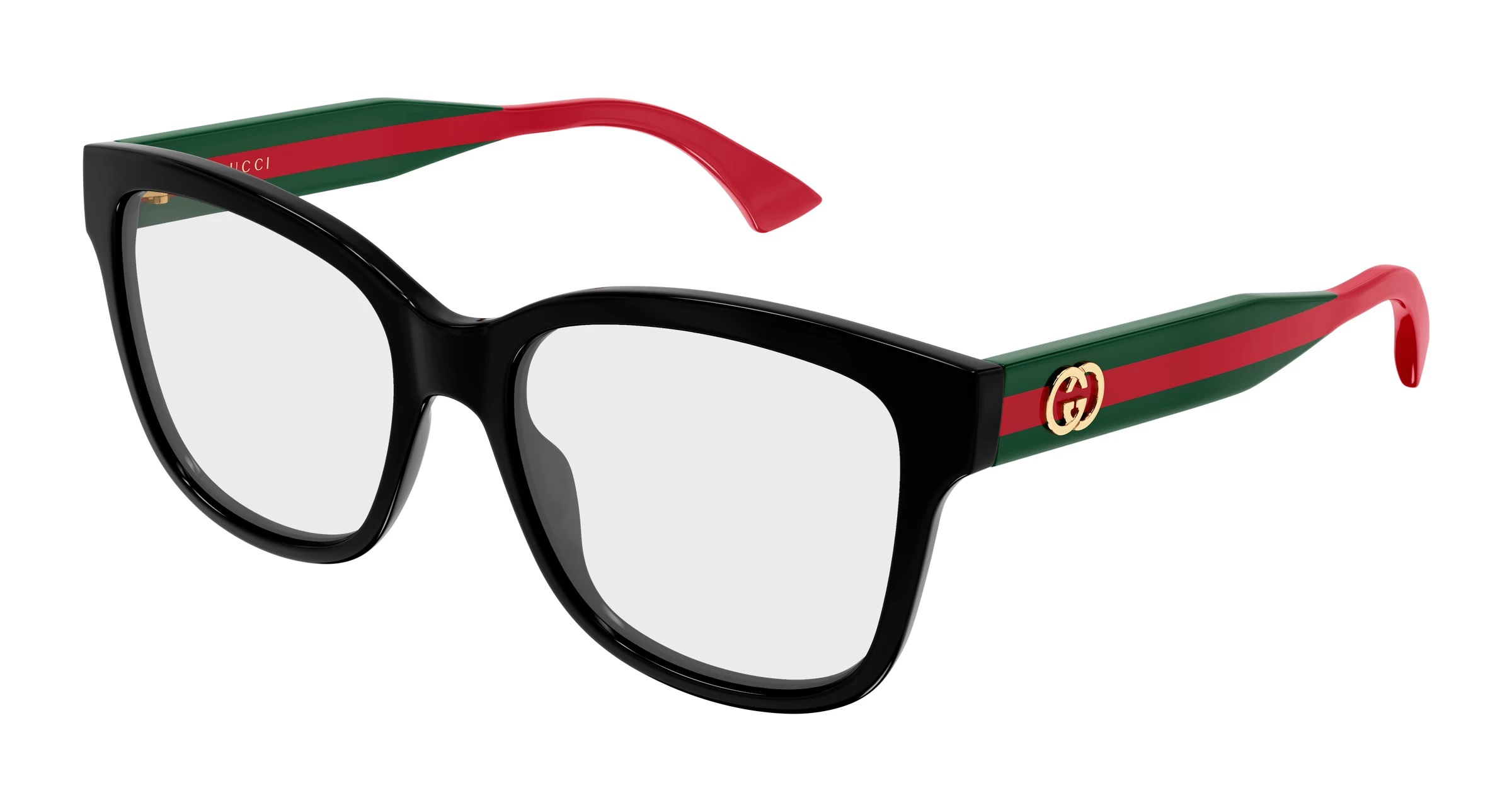 Gucci Demo Square Ladies Eyeglasses GG0038ONN 001 54 180$