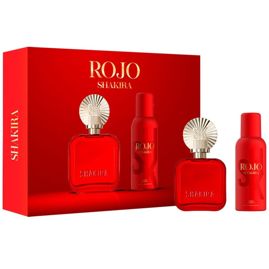 Shakira Ladies Rojo Gift Set Fragrances 8411061058237 30$