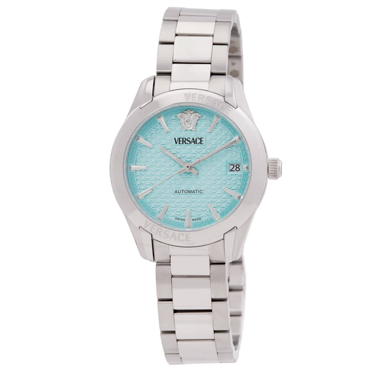 Versace Greca Classic Automatic Turquoise Dial Ladies Watch VESCA0324 392$