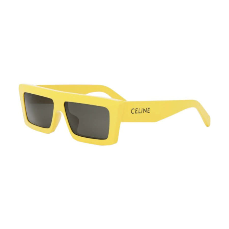 Celine Smoke Rectangular Unisex Sunglasses CL40214U 39A 57