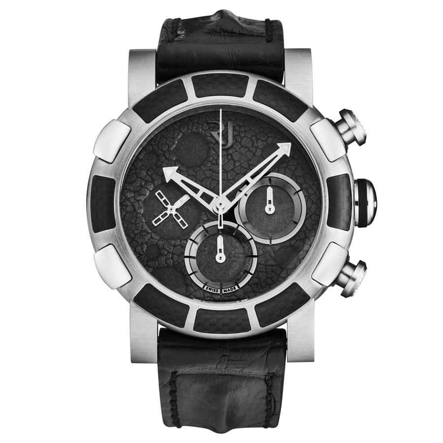 Romain Jerome Moon Dust-Dna Chronograph Automatic Black Dial Mens Watch RJ.MD.CH.101.10