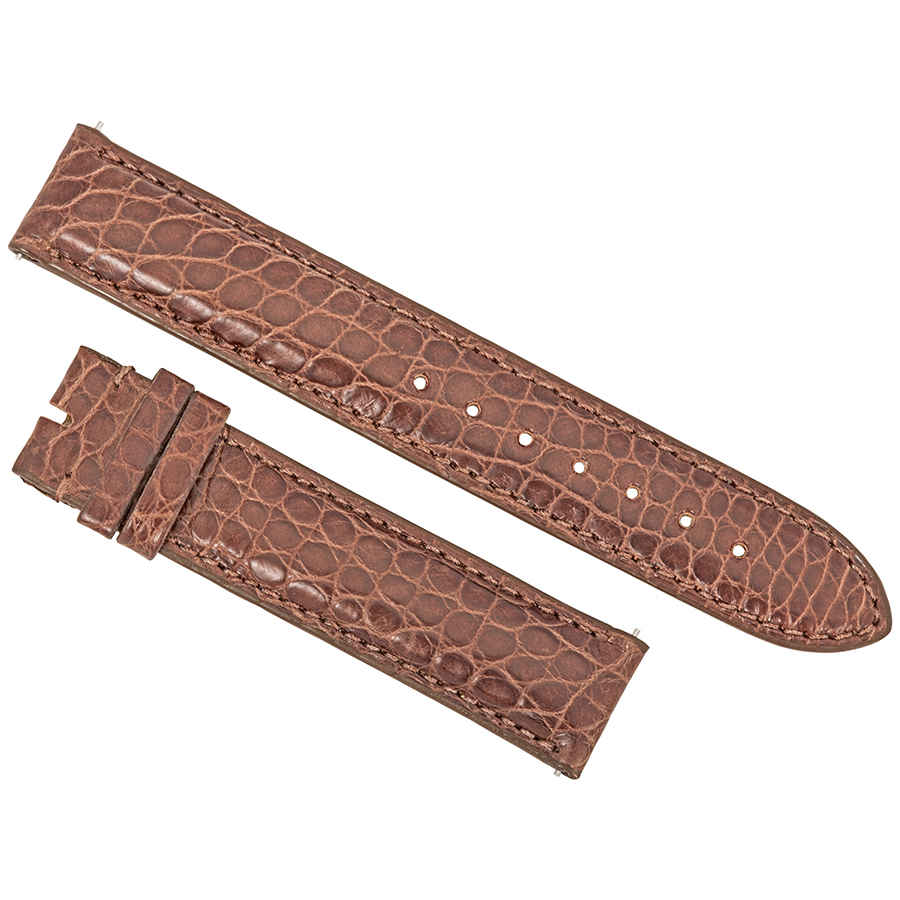 Hadley Roma 18 MM Matte Brown Alligator Leather Strap