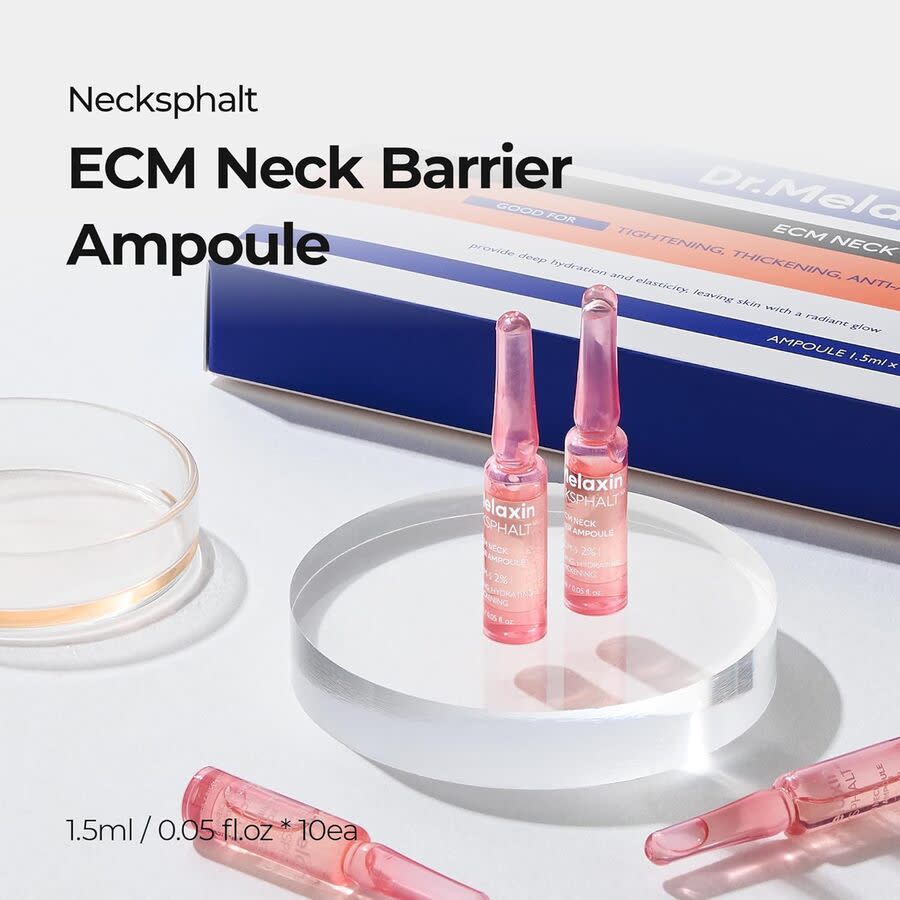 Dr.Melaxin Necksphalt ECM Neck Barrier Ampoule 111111 oz Skin Care 8809886481659