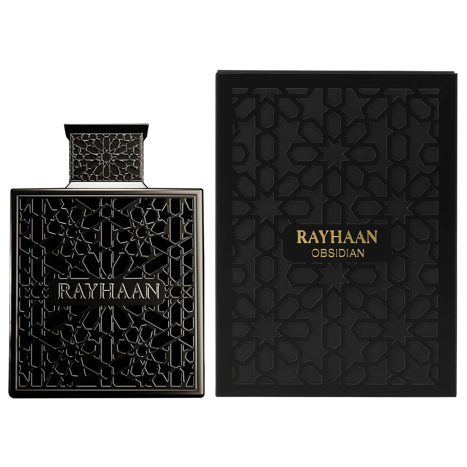 Rayhaan Mens Obsidian EDP Spray 3.3 oz Fragrances 6297001571323