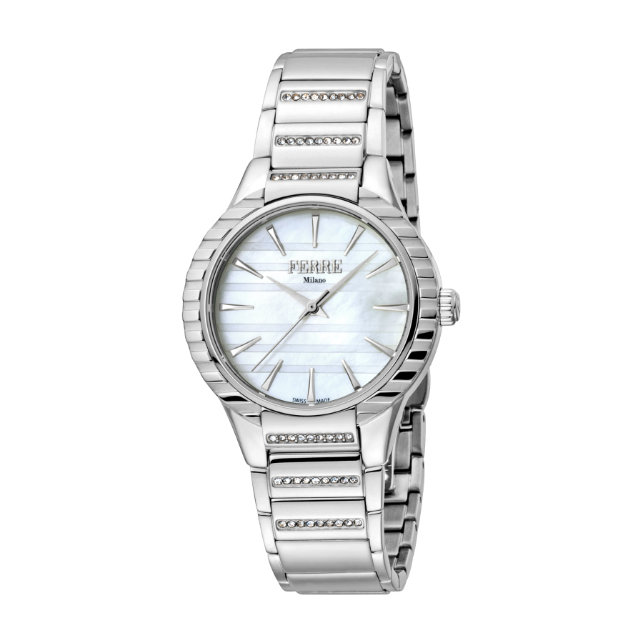 Ferre Milano Quartz White Dial Ladies Watch FM1L114M0051