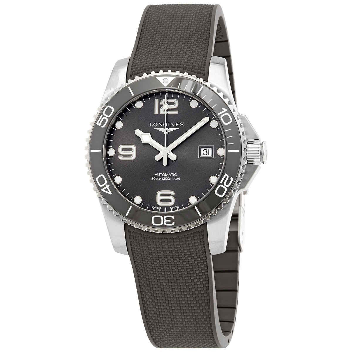 Longines hydroconquest grey dial new arrivals