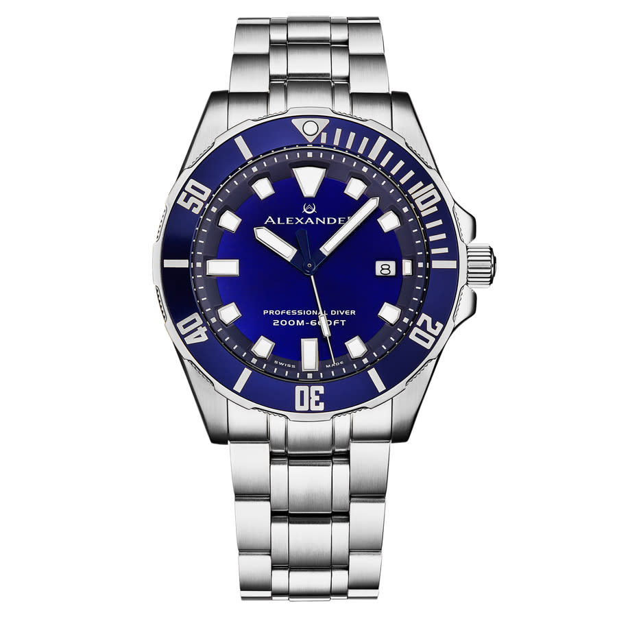 Alexander Alexander 2 Quartz Blue Dial Mens Watch A501B-02