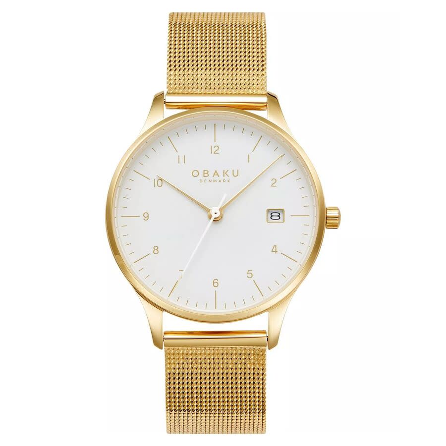 Obaku Chia Lille White Dial Ladies Watch V298LDGWMG 70$