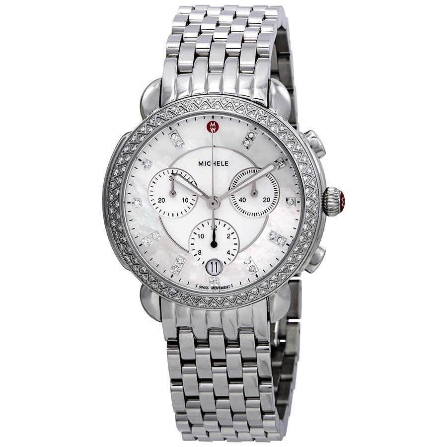 Michele Sidney Chronograph Diamond Ladies Watch MWW30A000001 1339$