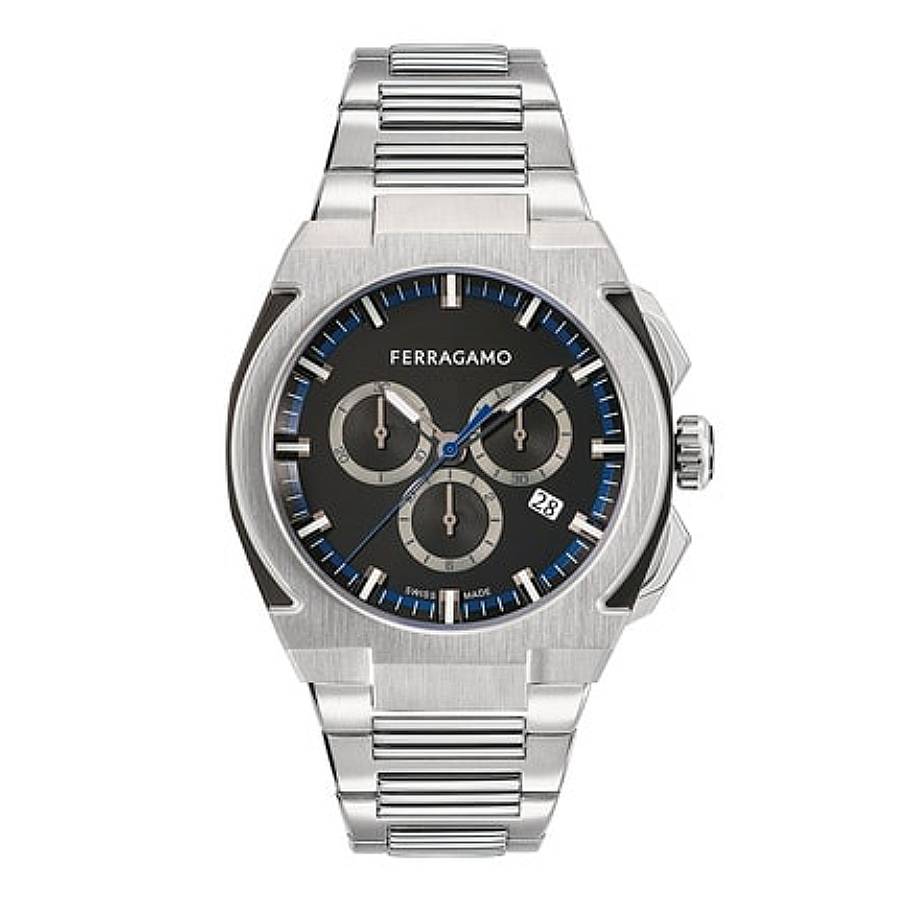 Ferragamo Edge Chronograph Quartz Black Dial Mens Watch SFK200223 479$
