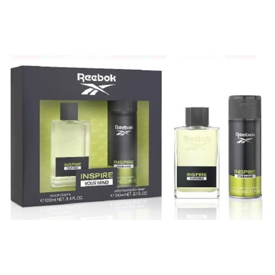 Reebok Mens Inspire Your Mind 2 oz Gift Set Fragrances 8436581946284