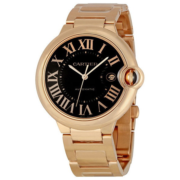 Preowned Cartier Ballon Bleu De Cartier Chocolate Dial Mens Watch W6920036