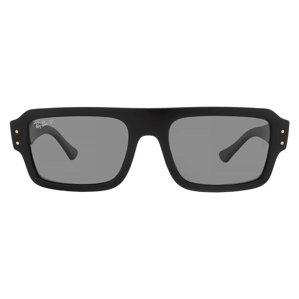 Ray-Ban Unisex Sunglass Flacko Bio-Based - Frame color: Black, Lens color: Polarized Black