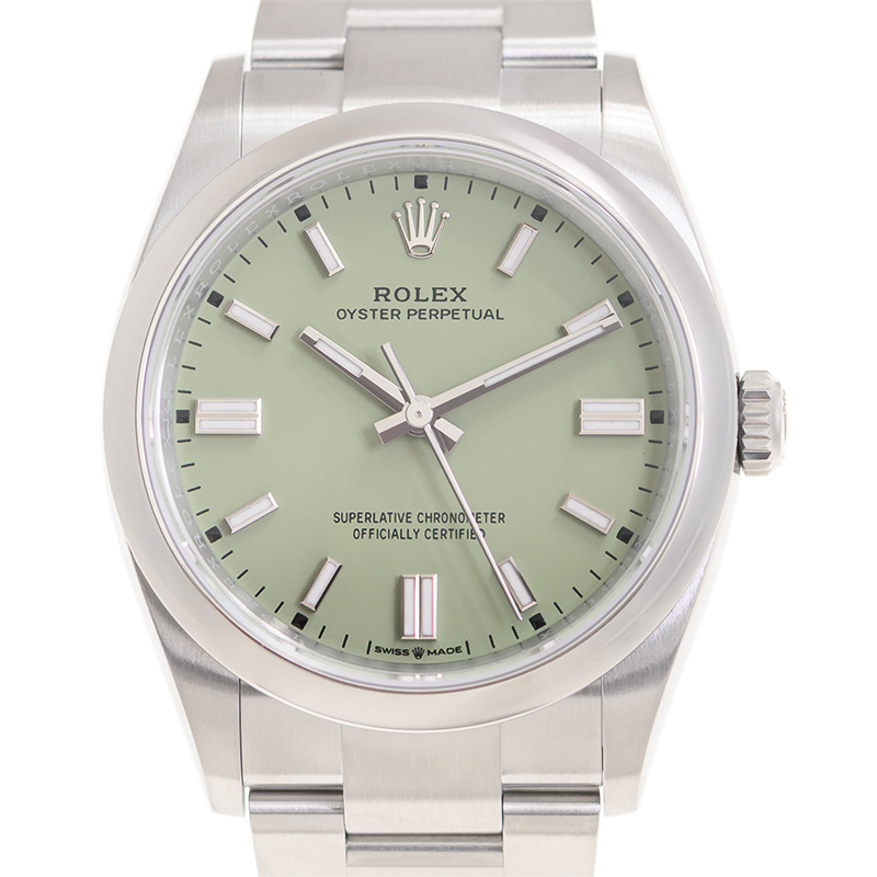 Rolex Oyster Perpetual 36 Automatic Chronometer Pistachio Dial Unisex Watch M1260000011