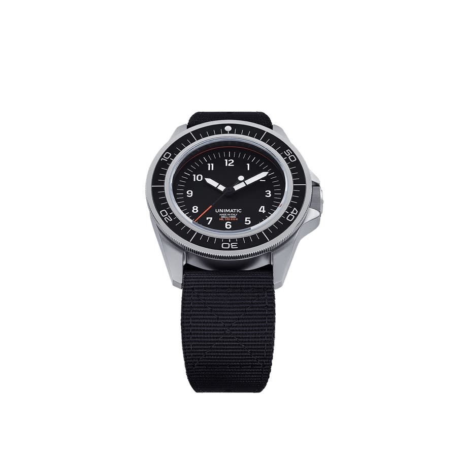 Unimatic Modello Uno Quartz Black Dial Mens Watch UT1