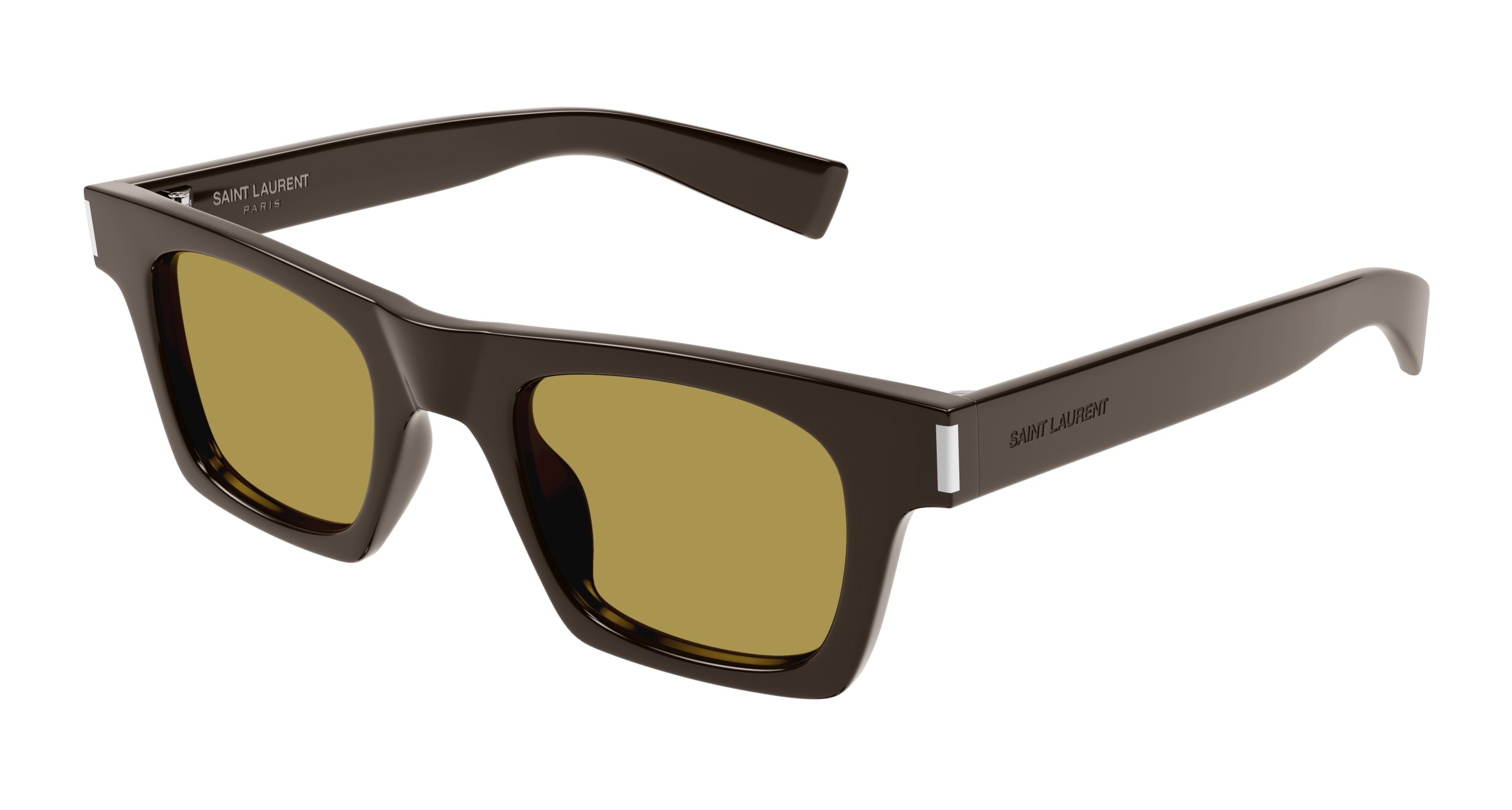 Saint Laurent Brown Square Unisex Sunglasses SL 719 004 47