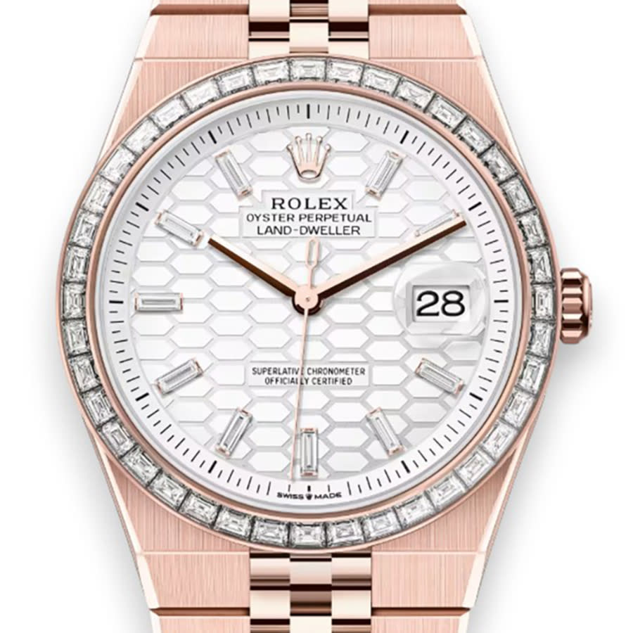 Rolex Land Dweller Automatic Chronometer Diamond Mens Watch M127385TBR0003