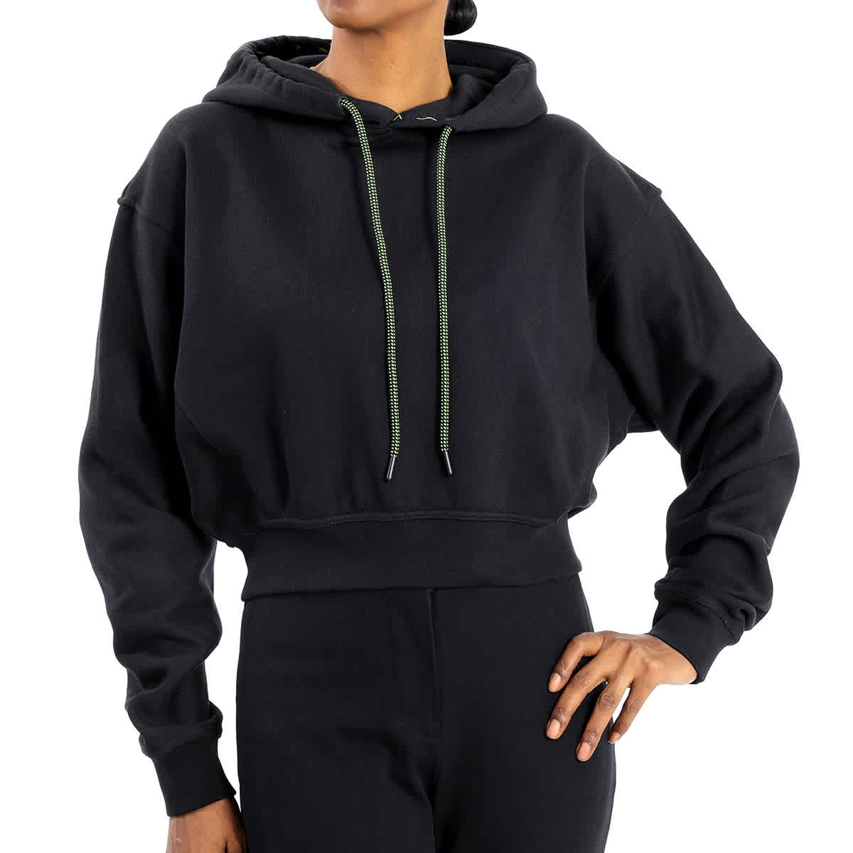 Reebok X Victoria Beckham Ladies Black Cropped Hoodie eBay