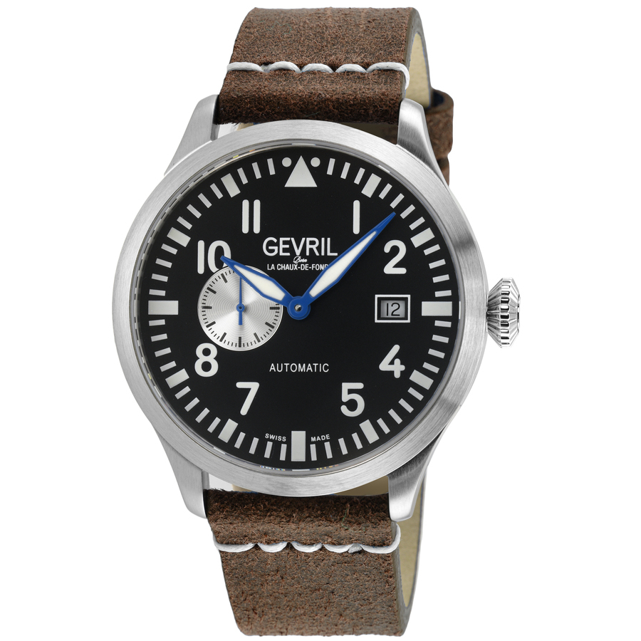 Gevril Vaughn Automatic Black Dial Mens Watch 43514 671$