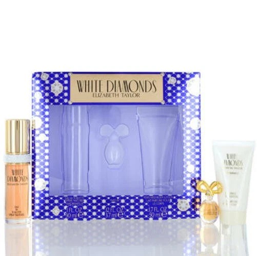 Elizabeth Taylor Ladies White Diamonds 3pcs EDT Gift Set Fragrances 719346308861
